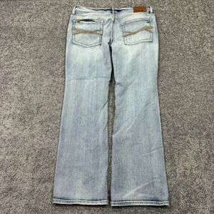 Rank 45 Jeans Mens 40x30 Blue Straight Leg Light Wash Denim Western Workwear
